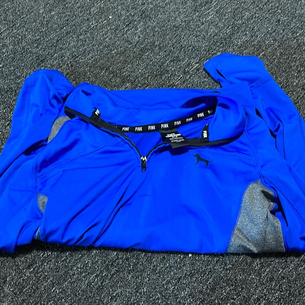 pink exercise compression sweatshirt